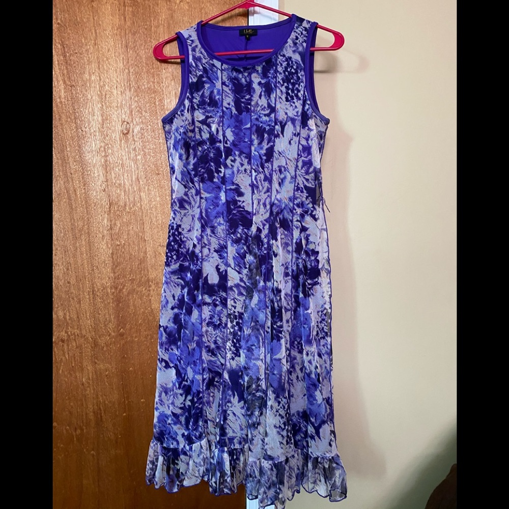 Sheer dress with lining